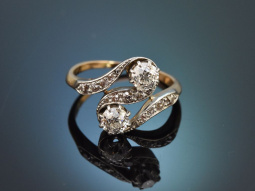 Munich around 1910! Art Nouveau ring with old european...