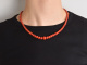 Around 1980! Fine Italian precious coral necklace with 585 gold clasp