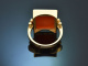 M&uuml;nchen um 1980! Goldschmiede Dhikr Ring mit arabischer Gravur auf Karneol Gold 585