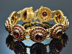 M&uuml;nchen um 1990! Sch&ouml;nes Granat Armband aus...