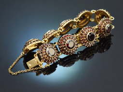 M&uuml;nchen um 1990! Sch&ouml;nes Granat Armband aus...