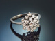 Hamburg um 1970! Cocktail Ring mit 0,7 ct Diamanten aus Wei&szlig;gold 585