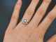 Hamburg um 1970! Cocktail Ring mit 0,7 ct Diamanten aus Wei&szlig;gold 585