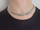 Italien um 1995! Schwere Vintage Statement Kette aus Silber 925