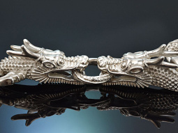 Um 1980! Schweres Vintage Statement Drachen Armband aus...