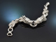 Um 1980! Schweres Vintage Statement Drachen Armband aus Silber 925