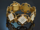 Aksel Holmsen um 1950! Seltenes Design Armband mit Emaille aus vergoldetem Silber
