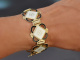 Aksel Holmsen um 1950! Seltenes Design Armband mit Emaille aus vergoldetem Silber