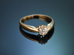 Wien um 1910! Sch&ouml;ner 0,6 ct Altschliff Diamant...