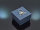 Austria around 1920! Toi et moi ring with 0.6 ct diamond roses in 585 white gold