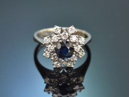 Hamburg around 1970! Classic vintage sapphire diamond...