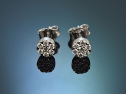 Um 2010! Hochwertige 0,3 ct Diamant Ohrstecker aus Platin...