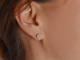 Um 2010! Hochwertige 0,3 ct Diamant Ohrstecker aus Platin 950