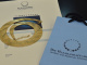 Italien um 1965! Schicke Cleopatra Statement Kette aus vergoldetem Silber 925