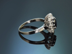 Around 1980! Beautiful sapphire diamond engagement ring...