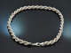 Um 1980! Dicke Kordel Kette aus Silber 925