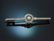 Hamburg around 1910! Elegant bar brooch with diamonds in platinum and 585 gold