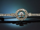 Hamburg around 1910! Elegant bar brooch with diamonds in platinum and 585 gold