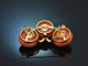 Vienna around 1900! Rare coral brooch from aristocratic property with diamonds, gold 585