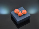 Vienna around 1900! Rare coral brooch from aristocratic property with diamonds, gold 585
