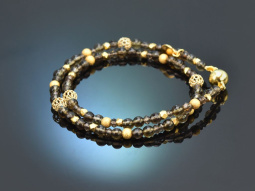 Hot Chocolate! Fancy Armband mit Rauchquarz Silber 925...