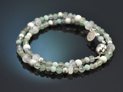 Misty Morning! Fancy Armband Labradorit Amazonit Fluorit...