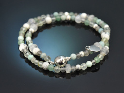 Misty Morning! Fancy Armband Labradorit Amazonit Fluorit...