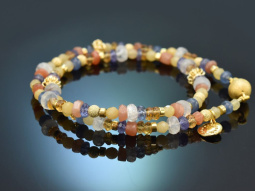 Day &amp; Night! Fancy Armband Kyanit Tansanit Mondstein...