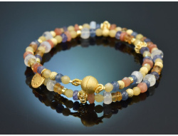 Day &amp; Night! Fancy Armband Kyanit Tansanit Mondstein...