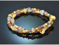 Day &amp; Night! Fancy Armband Kyanit Tansanit Mondstein...