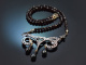 Historisches Granat Collier aus B&ouml;hmen aus vergoldetem Silber