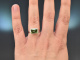 Schlichter Design Ring mit gr&uuml;nem Turmalin aus Wei&szlig;gold 585