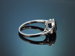 Sch&ouml;ner Ring mit feinem blauen Turmalin und...