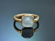 Fine Blue! Sch&ouml;ner Aquamarin Ring aus Gold 585
