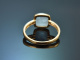Fine Blue! Sch&ouml;ner Aquamarin Ring aus Gold 585