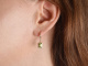 Fine Green! Sch&ouml;ne Peridot Diamant Ohrringe aus Gold 750