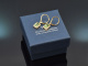 Fine Green! Sch&ouml;ne Peridot Diamant Ohrringe aus Gold 750