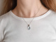 Sparkling Blue! Edles Collier mit Aquamarin Tropfen aus Wei&szlig;gold 585