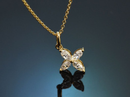 Pretty Sparkling! H&uuml;bsches Diamant Collier aus Gold 750