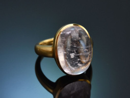 Fine Rose! Schwerer Design Ring mit feinem Kunzit aus...