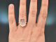 Fine Rose! Schwerer Design Ring mit feinem Kunzit aus Gold 750