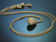 Glitzernder Tropfen! Feines 0,25 ct Diamant Collier aus Gold 750
