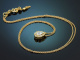 Glitzernder Tropfen! Feines 0,25 ct Diamant Collier aus Gold 750