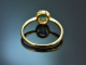 Klassischer Smaragd Ring mit Diamanten aus Gold 750