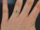 Klassischer Smaragd Ring mit Diamanten aus Gold 750