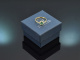 Klassischer Smaragd Ring mit Diamanten aus Gold 750