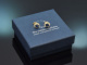 Klassische Saphir Ohrringe mit Diamanten aus Gold 750