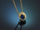 Feines Saphir Collier mit Diamanten aus Gold 750