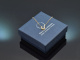 Feines Saphir Collier mit Diamanten aus Gold 750