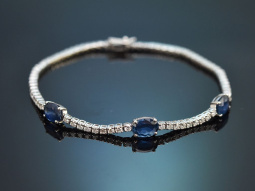 Edles Saphir Armband mit 1,8 ct Brillanten aus...